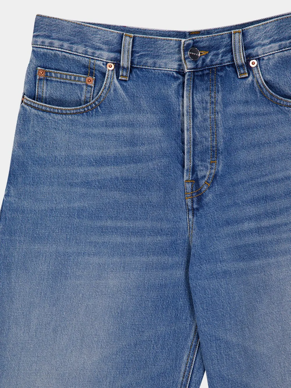 Light Blue Denim Pant with Label sold by Fashion Clinic product image thumbnail 3