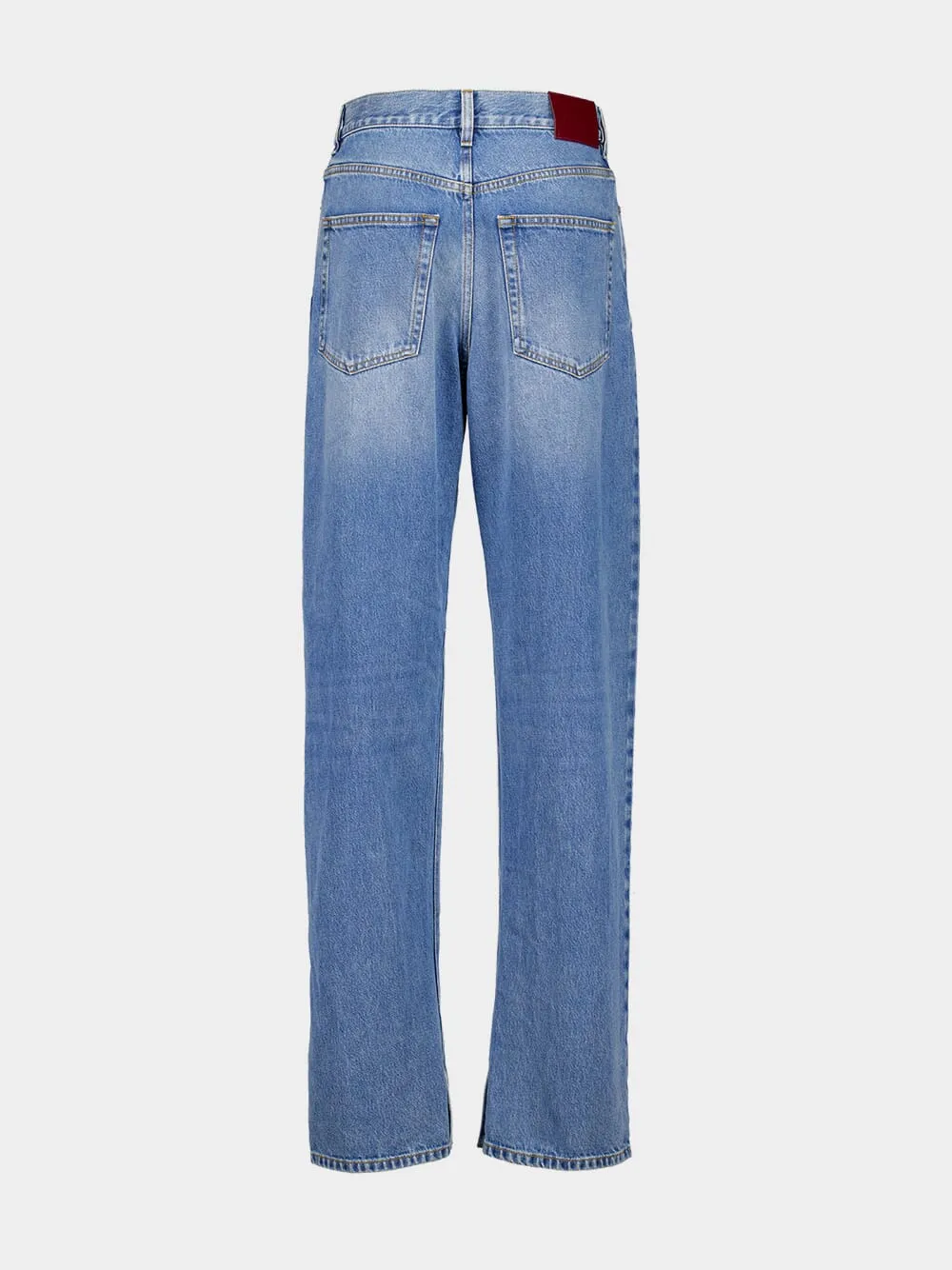 Light Blue Denim Pant with Label sold by Fashion Clinic product image thumbnail 2