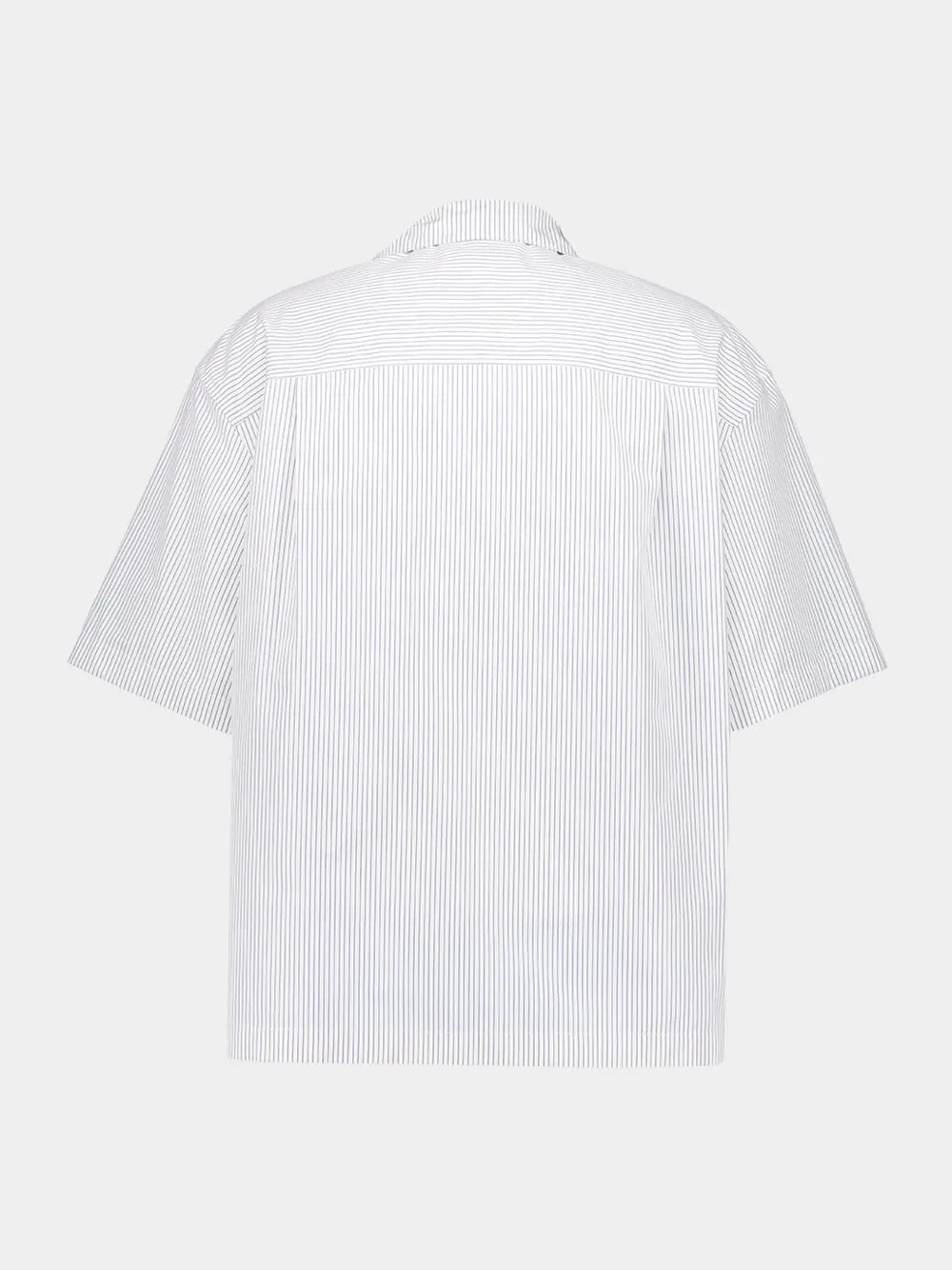 White Striped Cotton Shirt sold by Fashion Clinic product image thumbnail 2