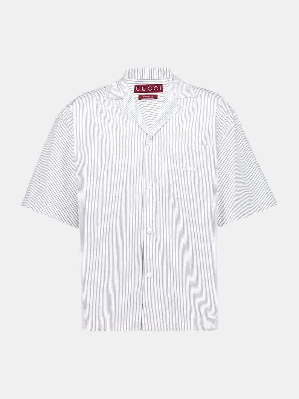 White Striped Cotton Shirt sold by Fashion Clinic