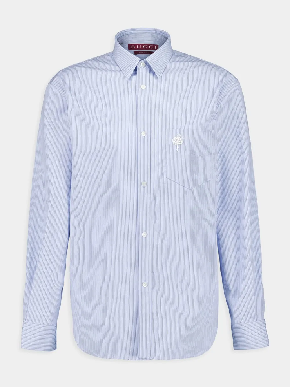 Light Blue Striped Men's Shirt sold by Fashion Clinic