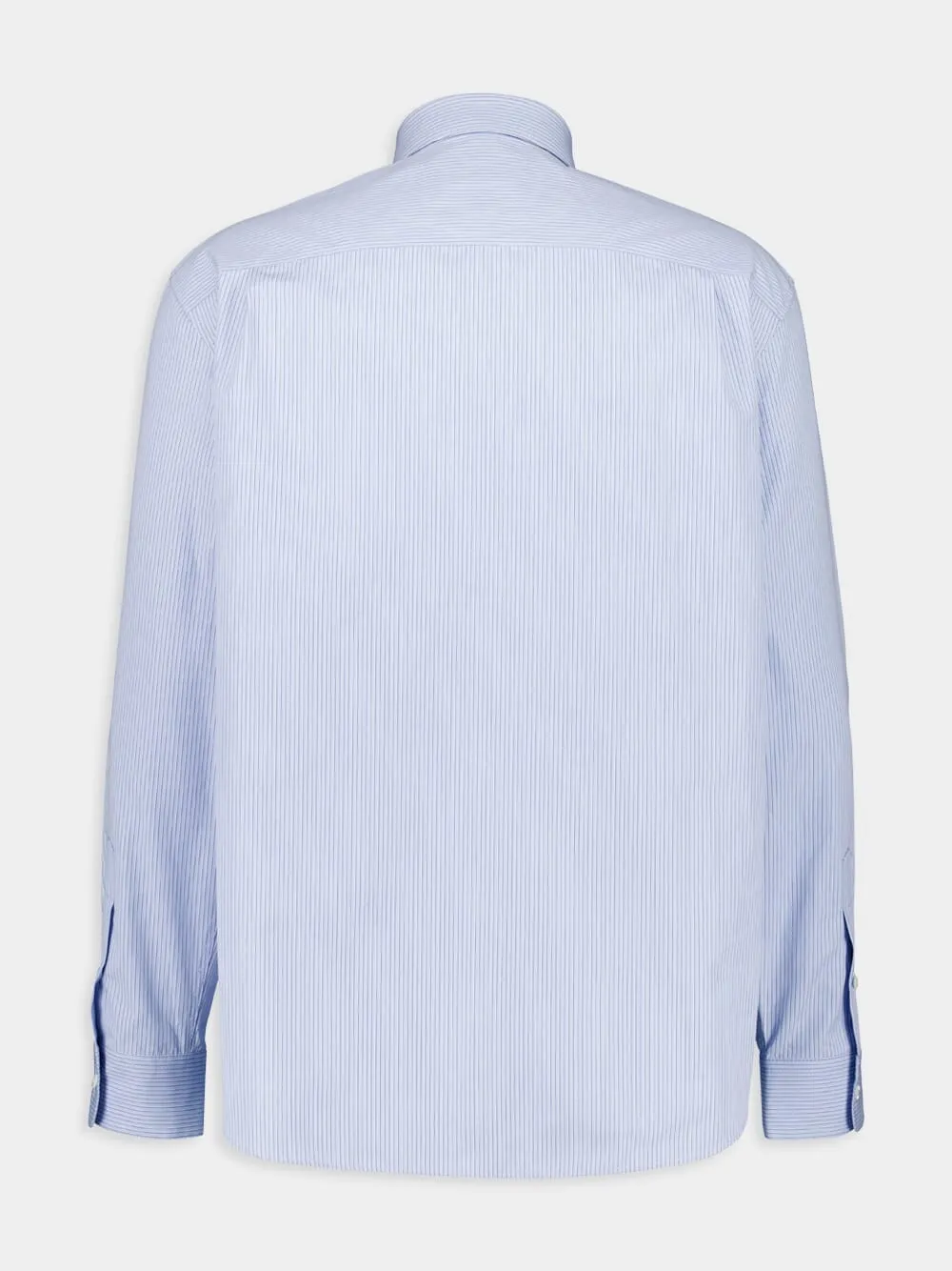 Light Blue Striped Men's Shirt sold by Fashion Clinic product image thumbnail 2