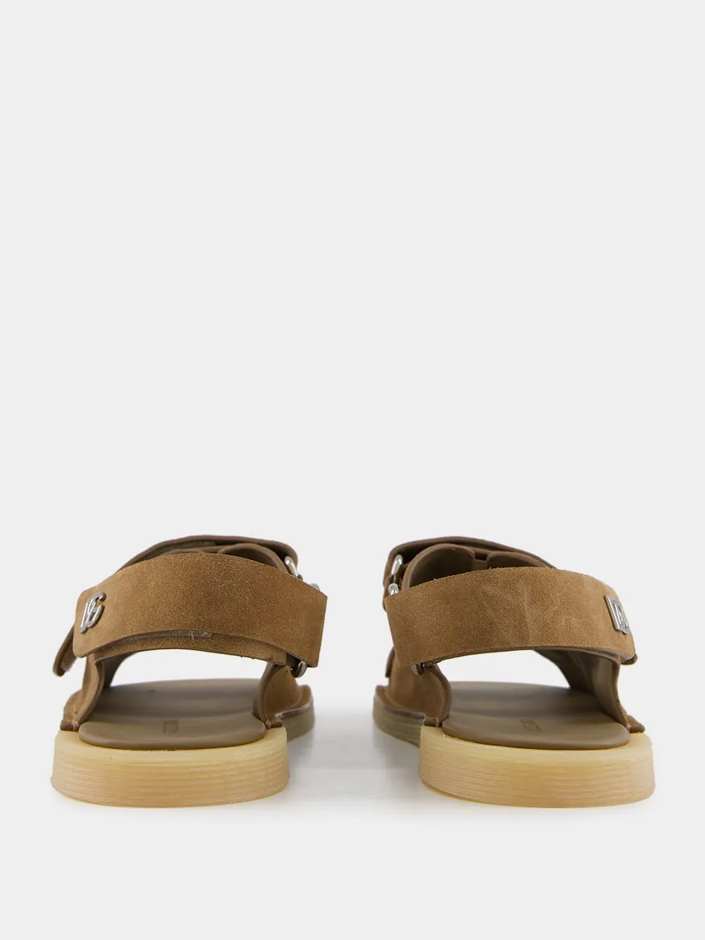 Brown Double Strap Suede Sandals sold by Fashion Clinic product image thumbnail 4