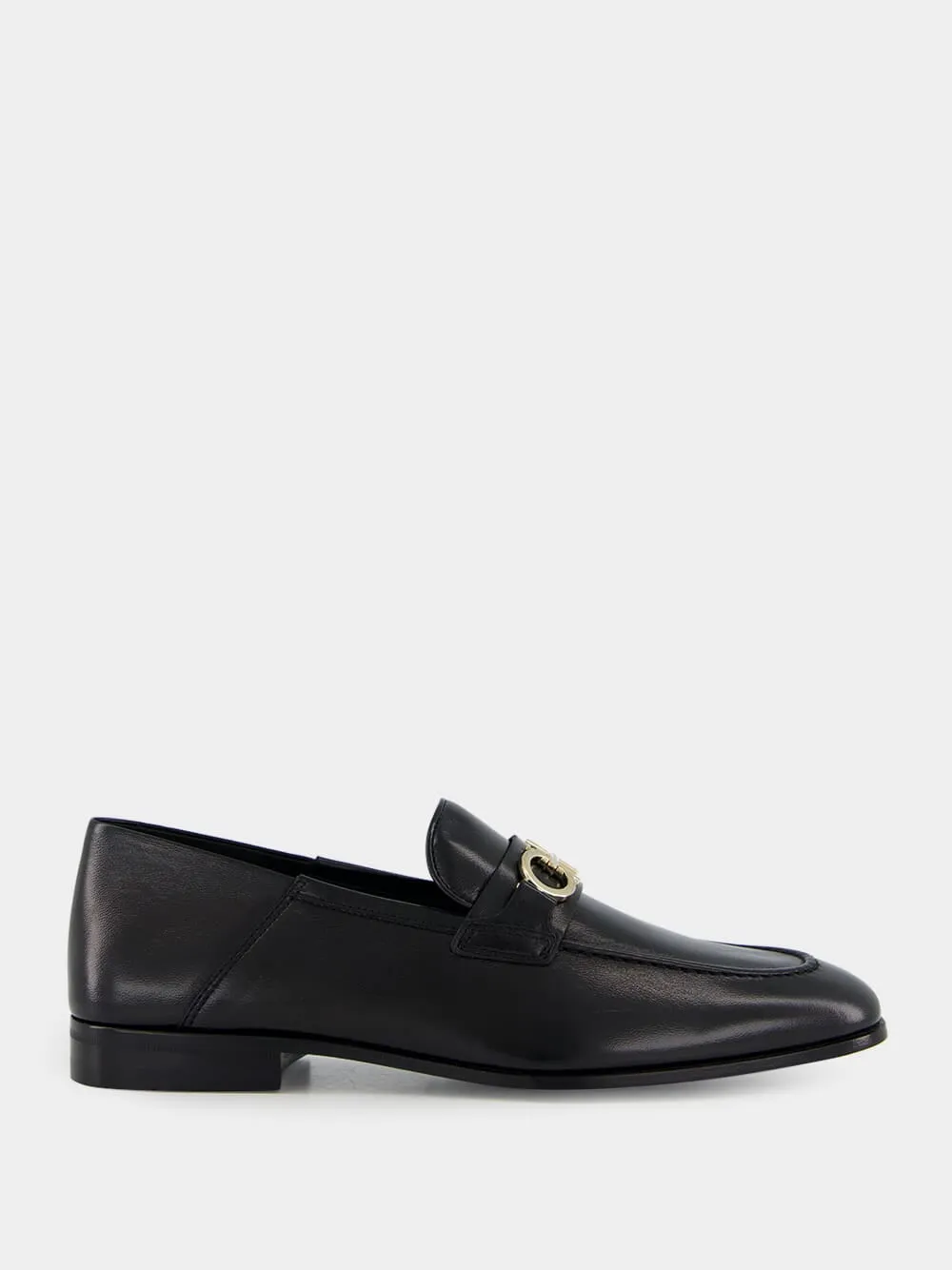 Black Moccasin Ornament Slip-On sold by Fashion Clinic