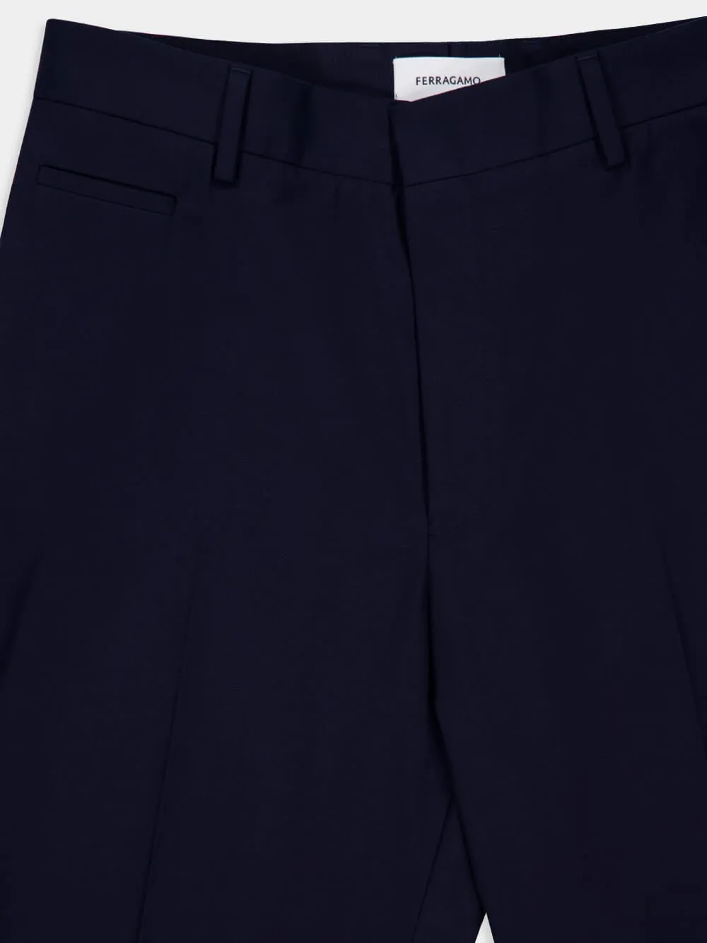 Navy Blue Cotton Canvas Pants sold by Fashion Clinic product image thumbnail 5