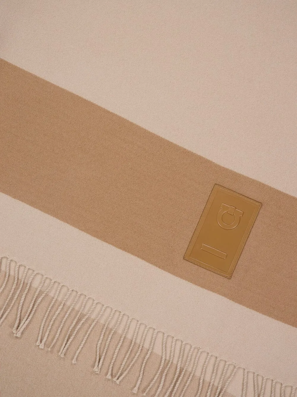 Camel Fringed Wool Cape sold by Fashion Clinic product image thumbnail 4