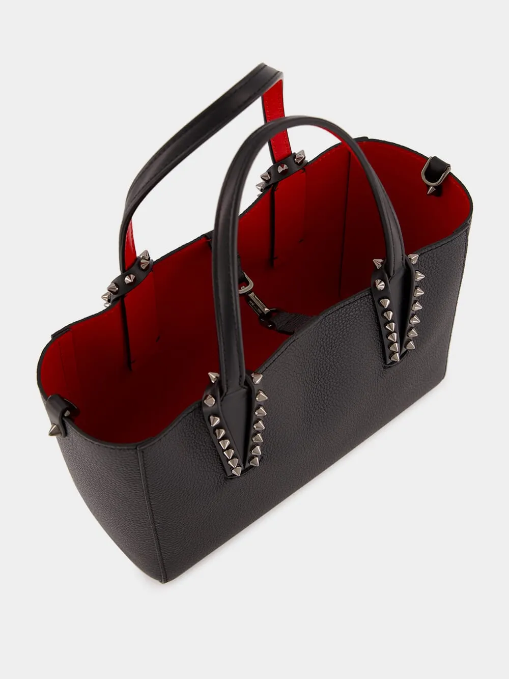Small Black Cabata Tote Bag with Stud Detailing sold by Fashion Clinic product image thumbnail 5
