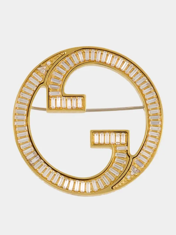 Gold Blondie Crystal Brooch sold by Fashion Clinic