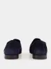Blue Suede Penny Carlos Loafers sold by Fashion Clinic