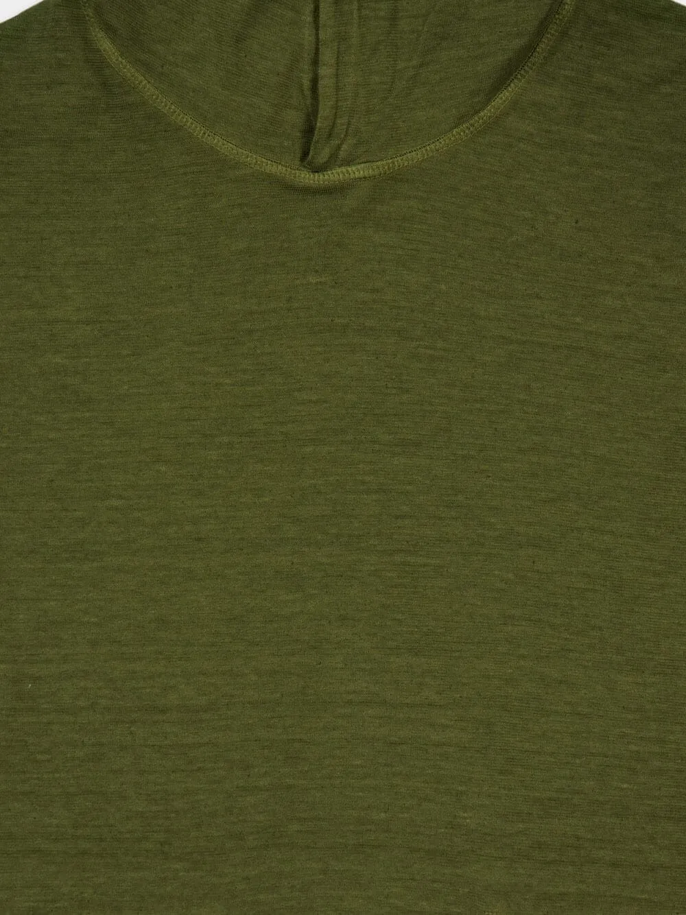 Caffe Soft Fade Green Long-Sleeve Hooded Sweatshirt sold by Fashion Clinic product image thumbnail 3