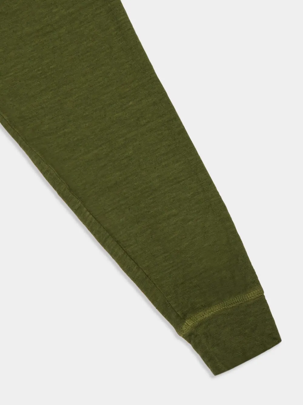 Caffe Soft Fade Green Long-Sleeve Hooded Sweatshirt sold by Fashion Clinic product image thumbnail 4