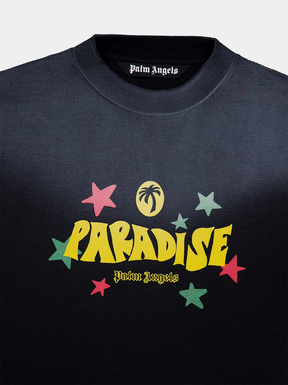 Black Paradise Crew Neck T-Shirt sold by Fashion Clinic product image thumbnail 3