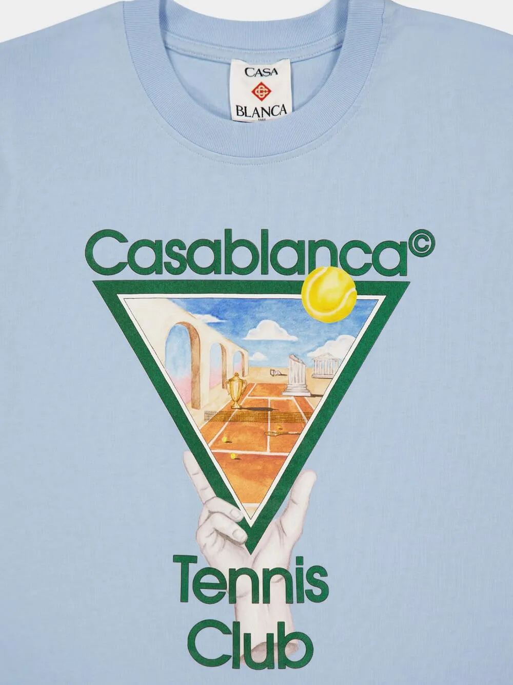 Blue Metaphysical Tennis Icon T-Shirt sold by Fashion Clinic product image thumbnail 3