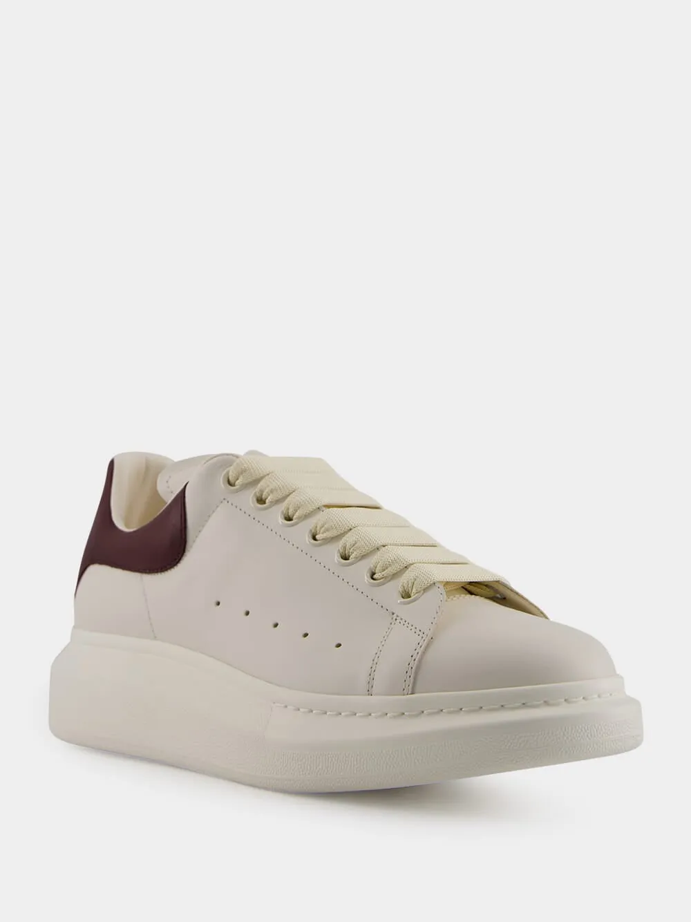 Off White and Bordeaux Oversized Sneakers sold by Fashion Clinic product image thumbnail 2