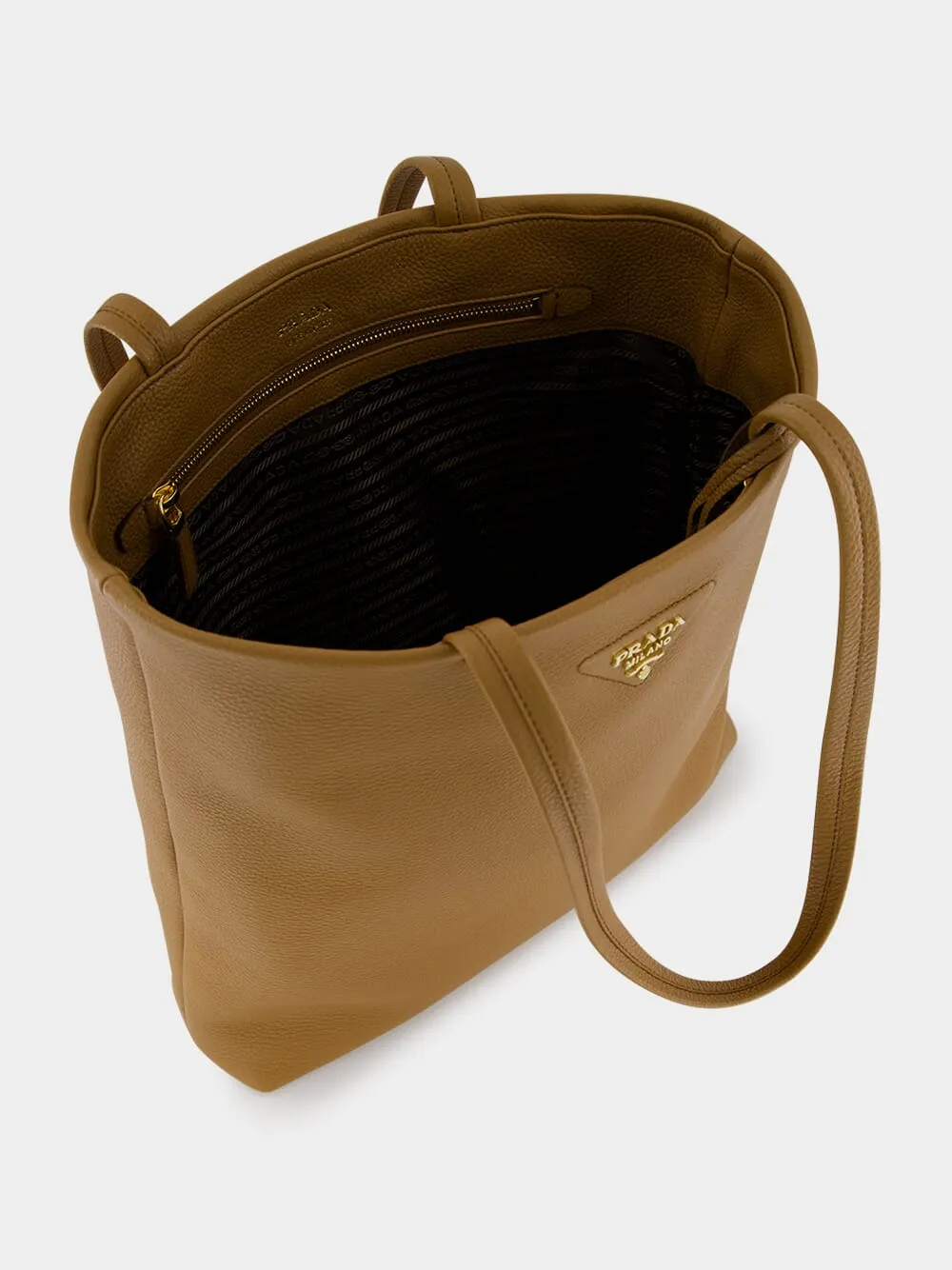 Caramel Soft Leather Shopping Bag sold by Fashion Clinic product image thumbnail 5