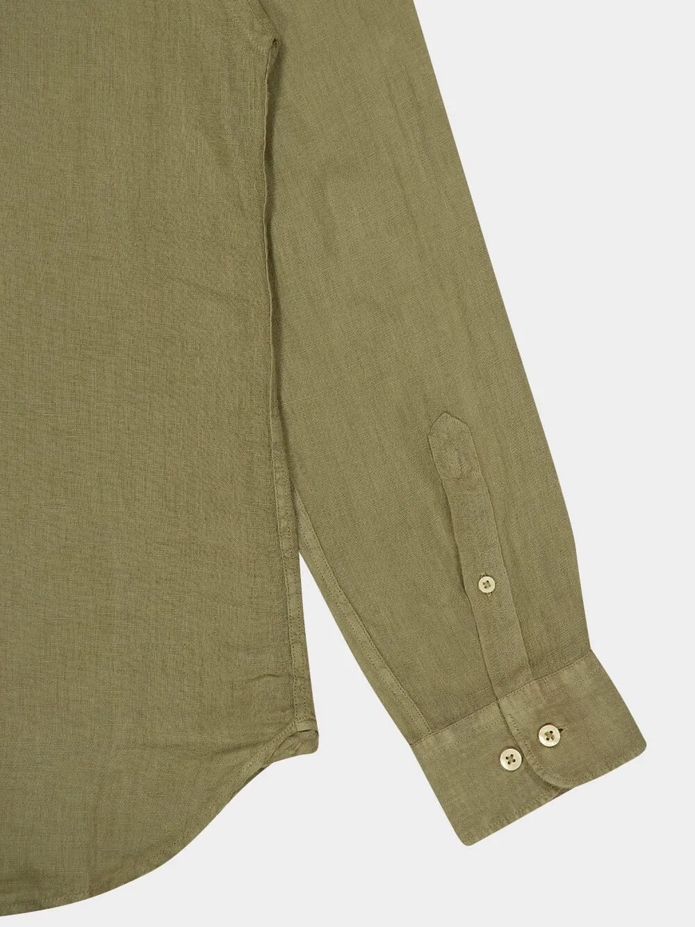 Cactus Long-Sleeve Regular Fit Linen Shirt sold by Fashion Clinic product image thumbnail 4