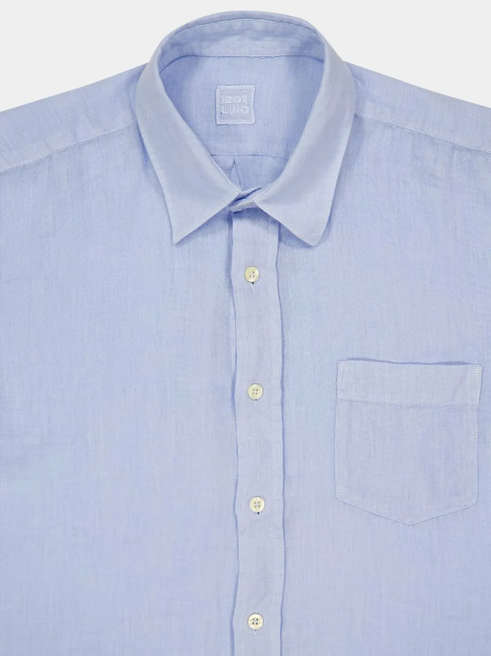 Aquatic Long-Sleeve Regular Fit Linen Shirt sold by Fashion Clinic product image thumbnail 3