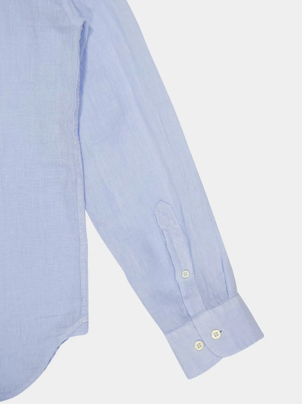 Aquatic Long-Sleeve Regular Fit Linen Shirt sold by Fashion Clinic product image thumbnail 4