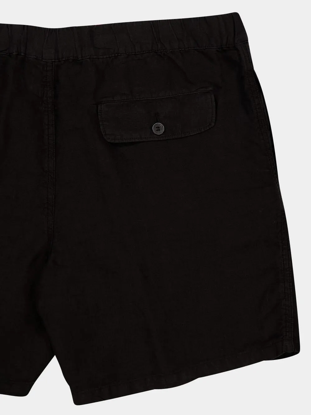 Black Bermuda Linen Shorts sold by Fashion Clinic product image thumbnail 4