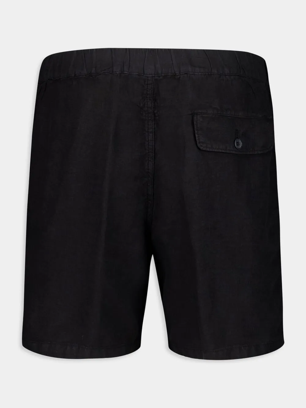 Black Bermuda Linen Shorts sold by Fashion Clinic product image thumbnail 2