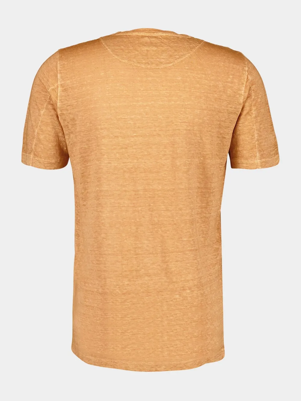 Apricot Soft Fade Linen Short Sleeve T-Shirt sold by Fashion Clinic product image thumbnail 2