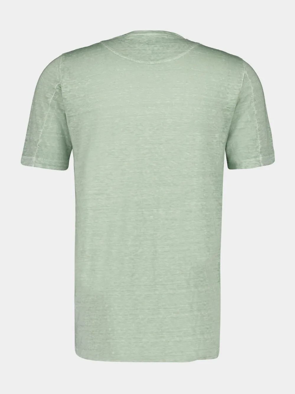 Pistache Soft Fade Linen Short Sleeve T-Shirt sold by Fashion Clinic product image thumbnail 2