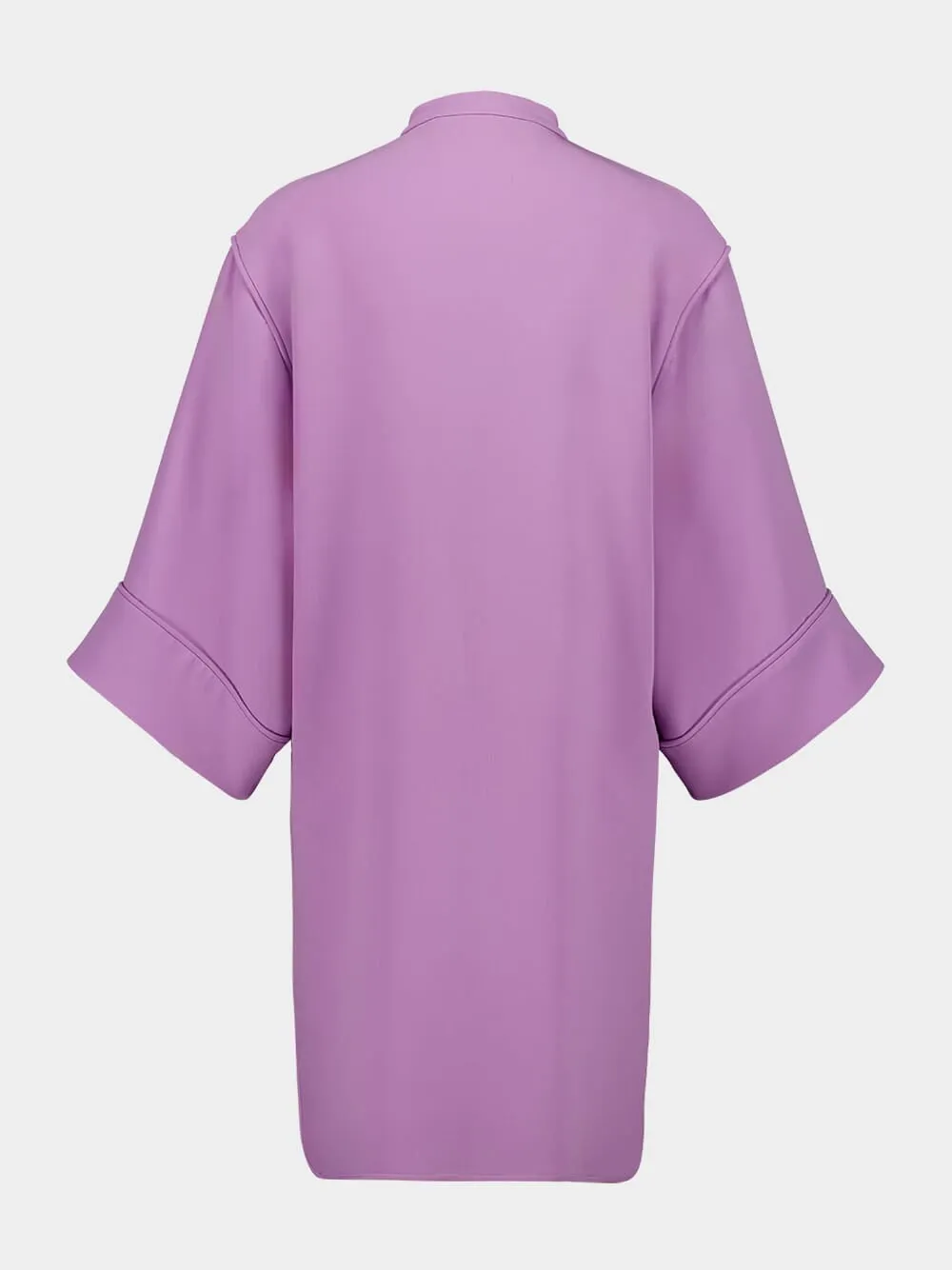 Lilac Mini Dress V-Neck Cady Couture Silk sold by Fashion Clinic product image thumbnail 2