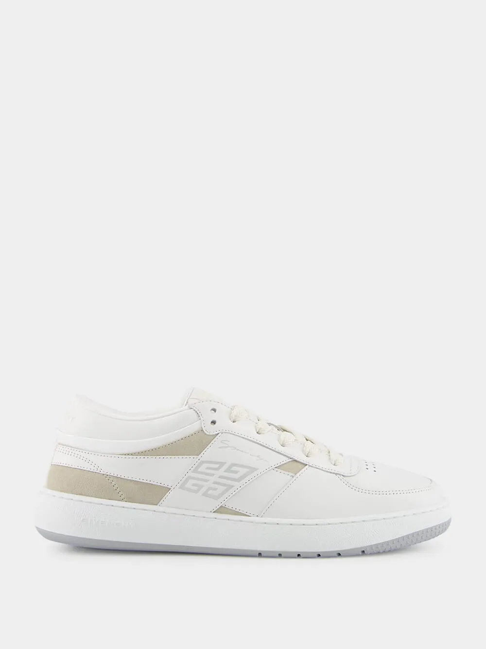 White G Move Sneakers in Leather sold by Fashion Clinic