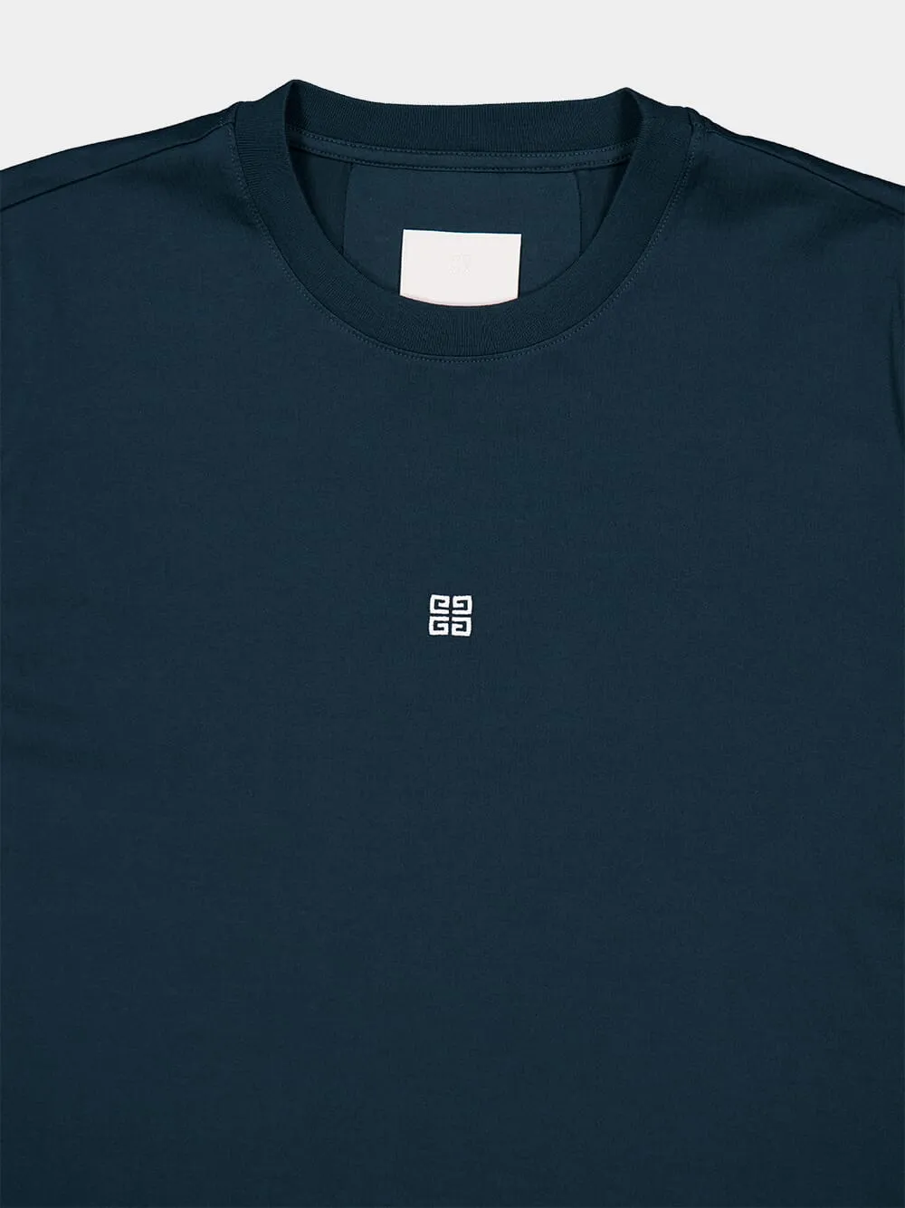 Fir Green Slim Fit Cotton T-Shirt with 4G Embroidery sold by Fashion Clinic product image thumbnail 3