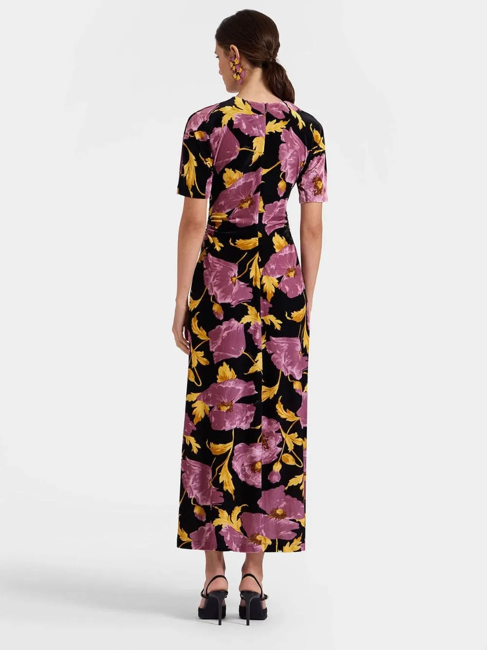 Angelica Black Velvet Stretch Dress sold by Fashion Clinic product image thumbnail 4