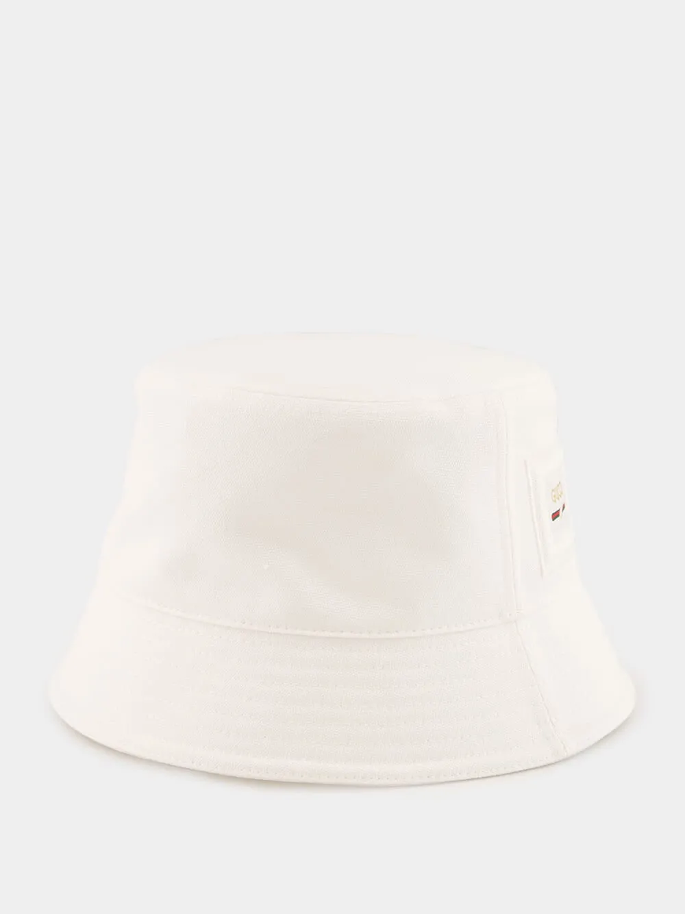 White Cotton Canvas Bucket Hat sold by Fashion Clinic product image thumbnail 2