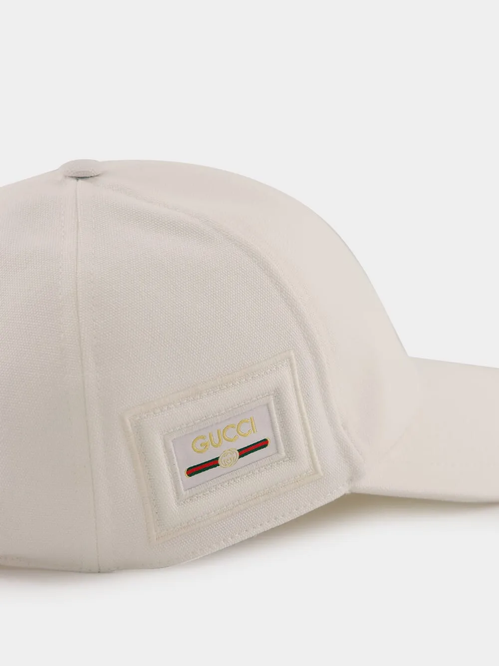 White Cotton Canvas Baseball Hat sold by Fashion Clinic product image thumbnail 4
