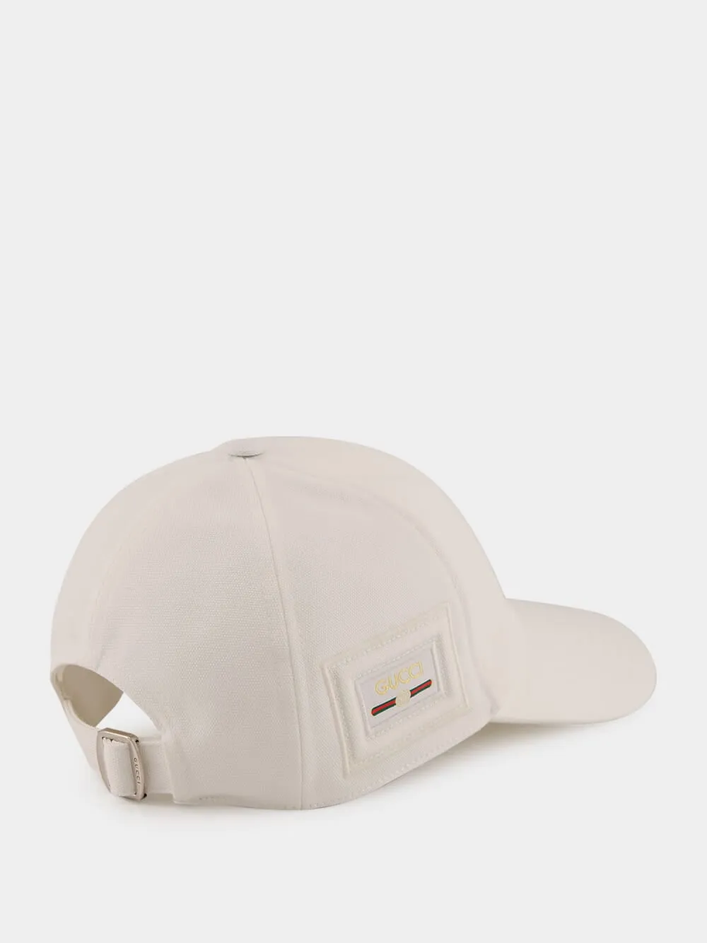 White Cotton Canvas Baseball Hat sold by Fashion Clinic product image thumbnail 2