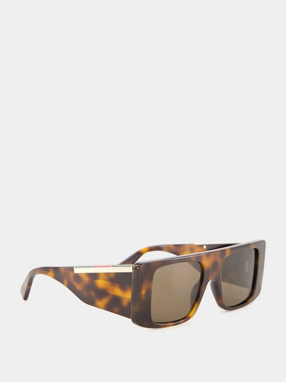 Brown Rectangular Frame Sunglasses sold by Fashion Clinic product image thumbnail 2