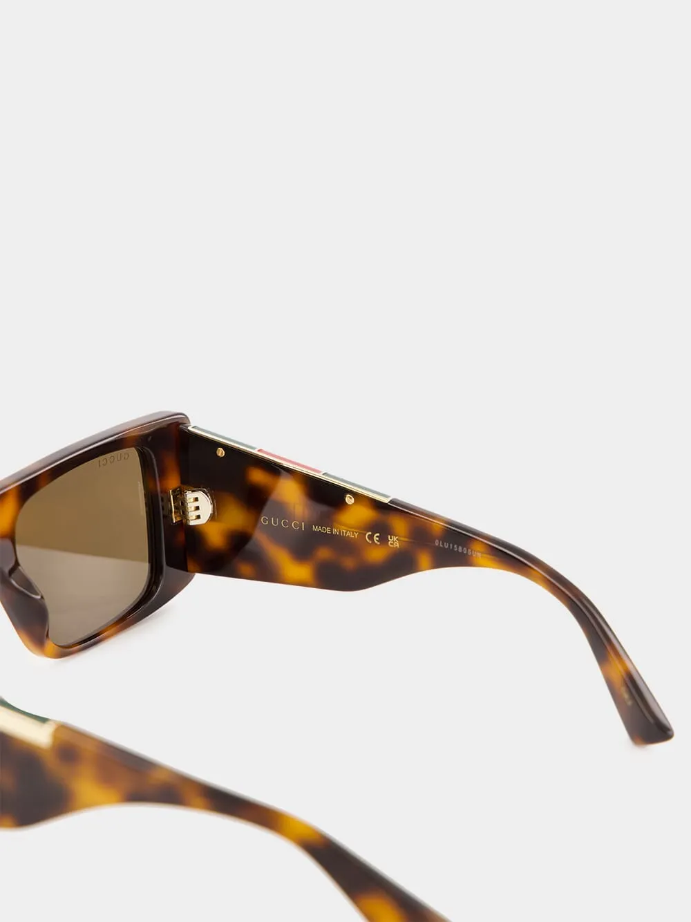 Brown Rectangular Frame Sunglasses sold by Fashion Clinic product image thumbnail 4
