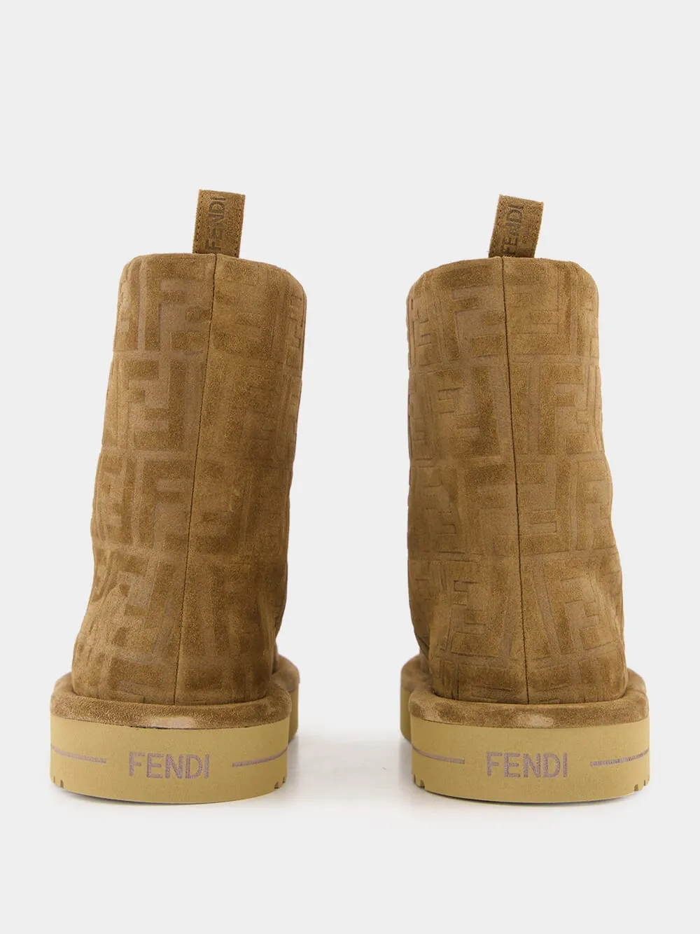 Brown FF Embossed Low Après-Ski Boots sold by Fashion Clinic product image thumbnail 5