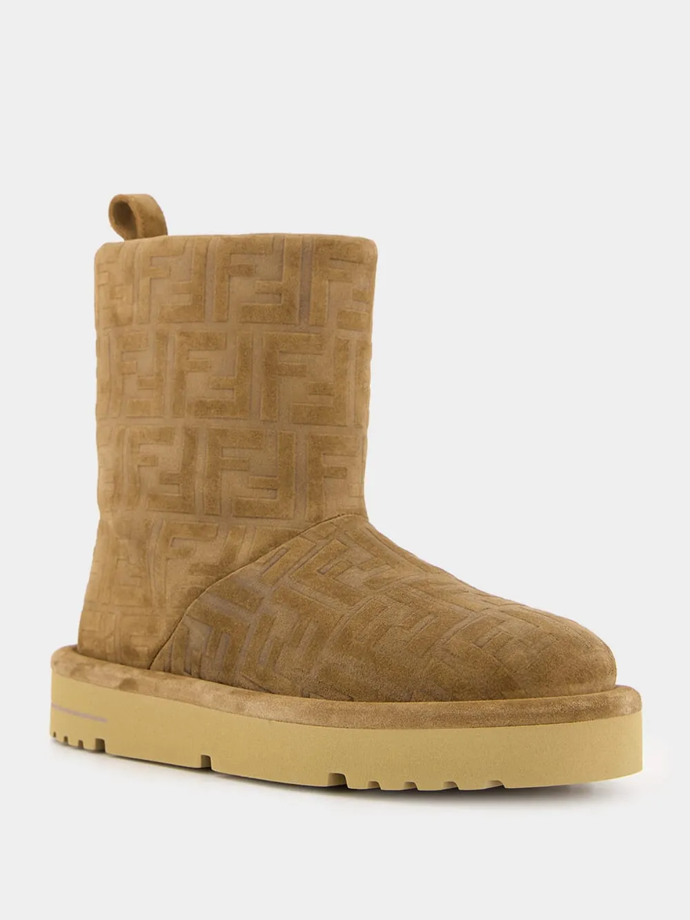 Brown FF Embossed Low Après-Ski Boots sold by Fashion Clinic product image thumbnail 2