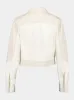 White FF Cropped Denim Jacket sold by Fashion Clinic