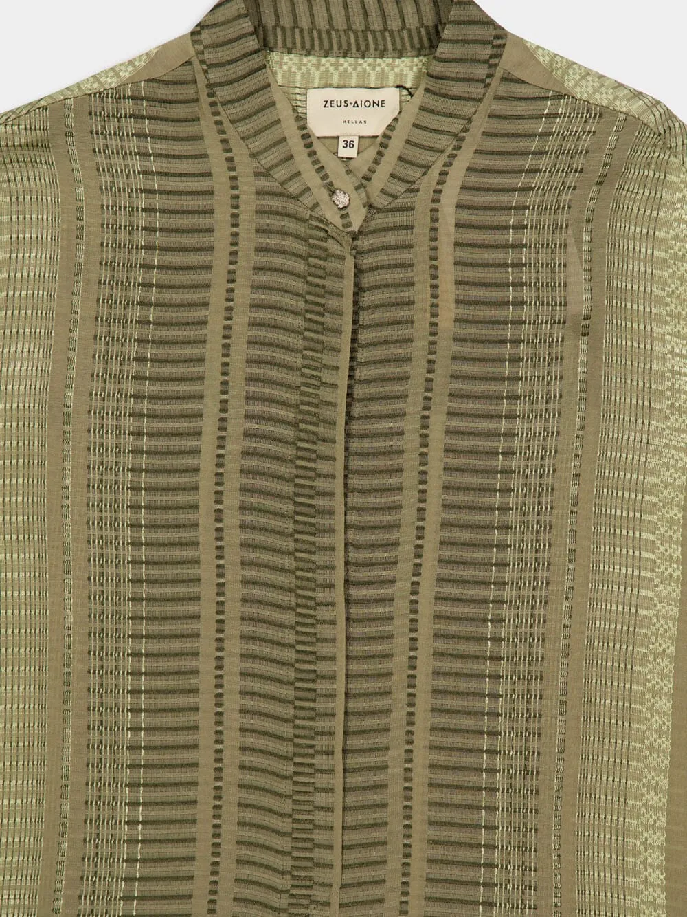 Sage Maira Loose Textured Silk Dress sold by Fashion Clinic product image thumbnail 5