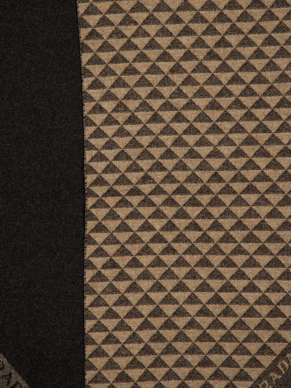 Black Brown Symbole Wool Cashmere Scarf sold by Fashion Clinic product image thumbnail 2