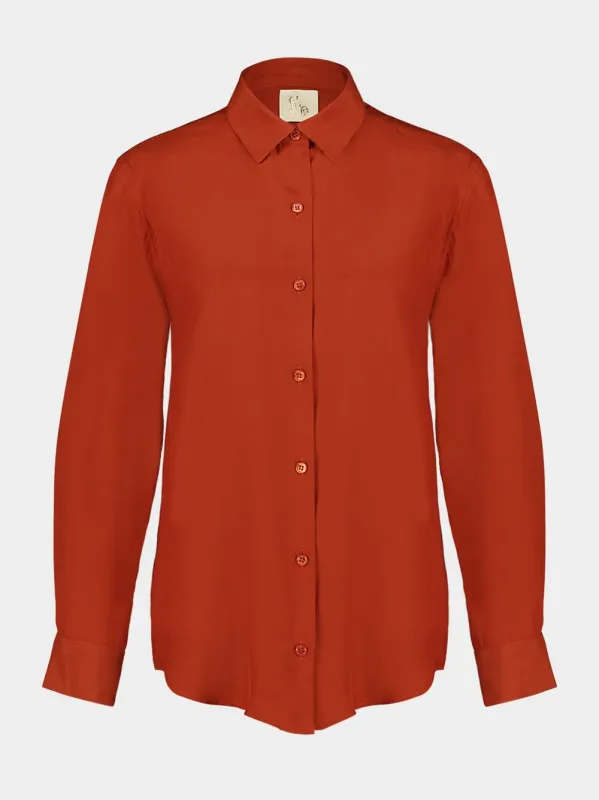 Ametista Cinnamon Stick Silk Shirt sold by Fashion Clinic