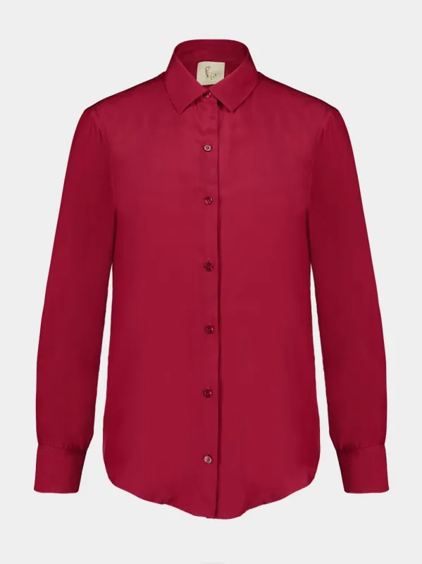 Ametista Purple Potion Silk Shirt sold by Fashion Clinic