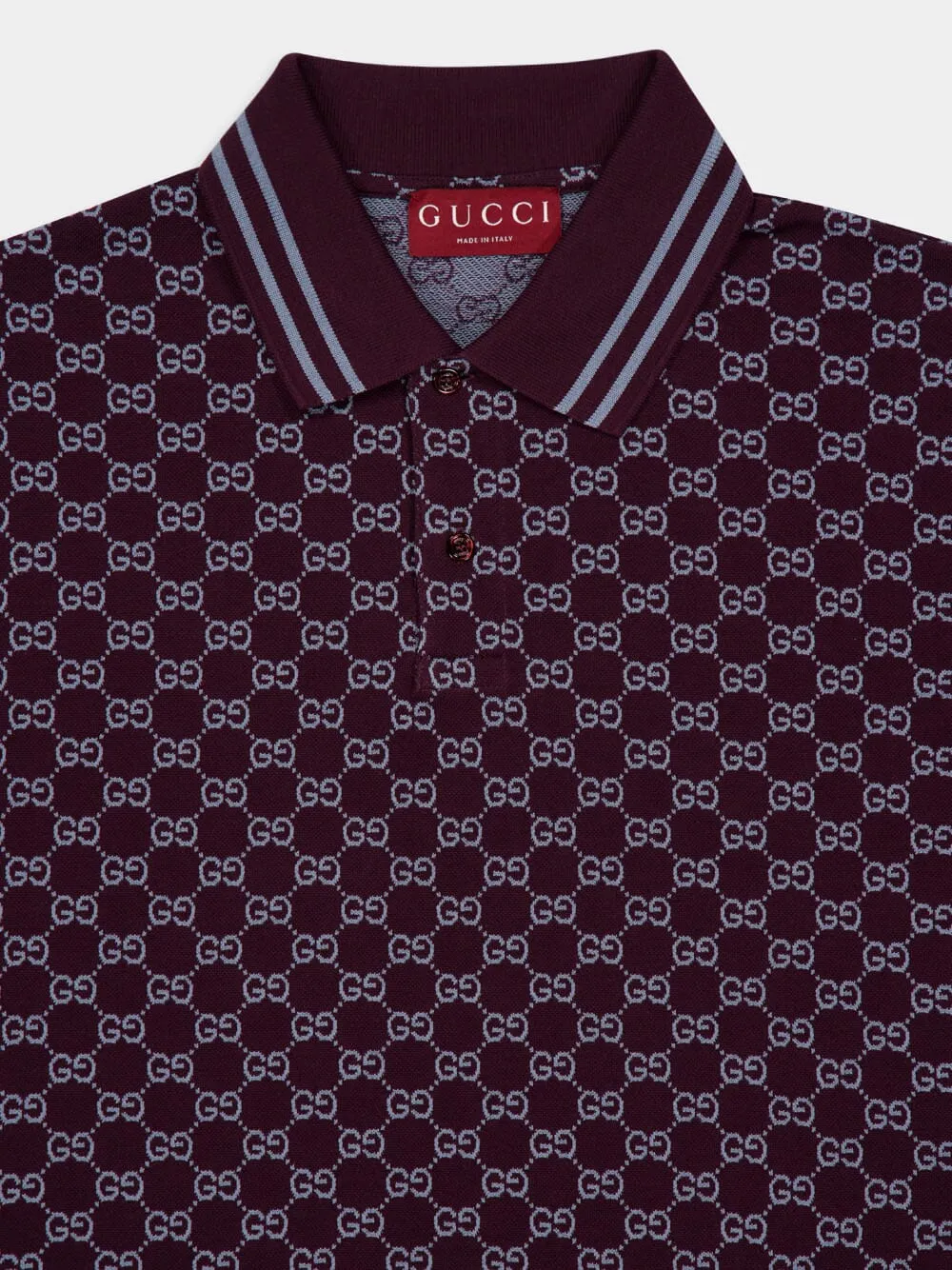 GG Cotton Jacquard Polo Shirt sold by Fashion Clinic product image thumbnail 3