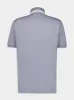 Light Grey Cotton Polo Shirt with Web sold by Fashion Clinic