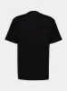 Black Embroidered Cotton Jersey T-Shirt sold by Fashion Clinic