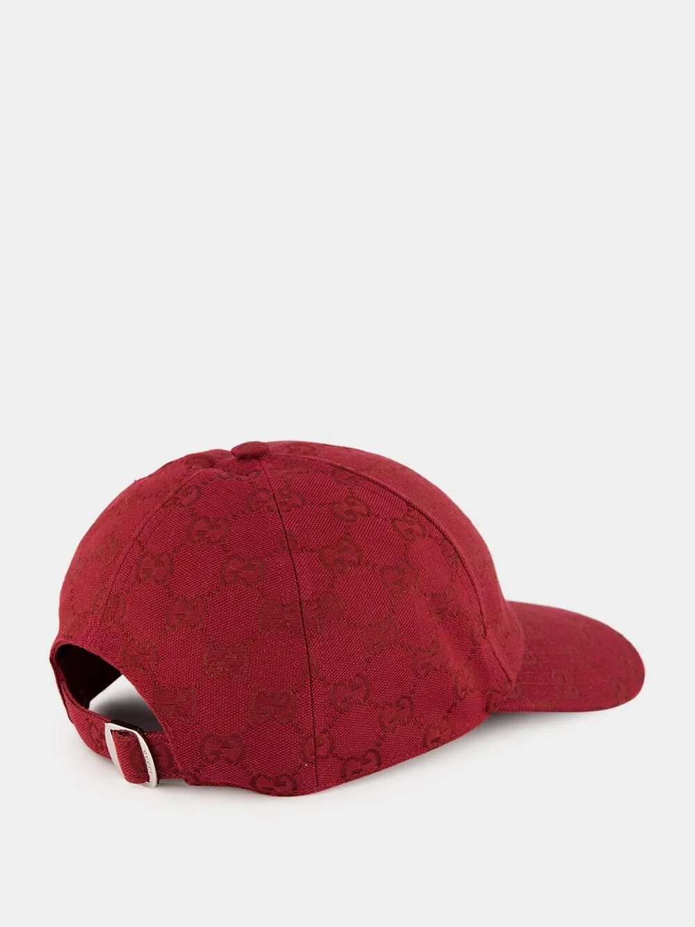 GG Canvas Baseball Hat in Ancora Red sold by Fashion Clinic product image thumbnail 2