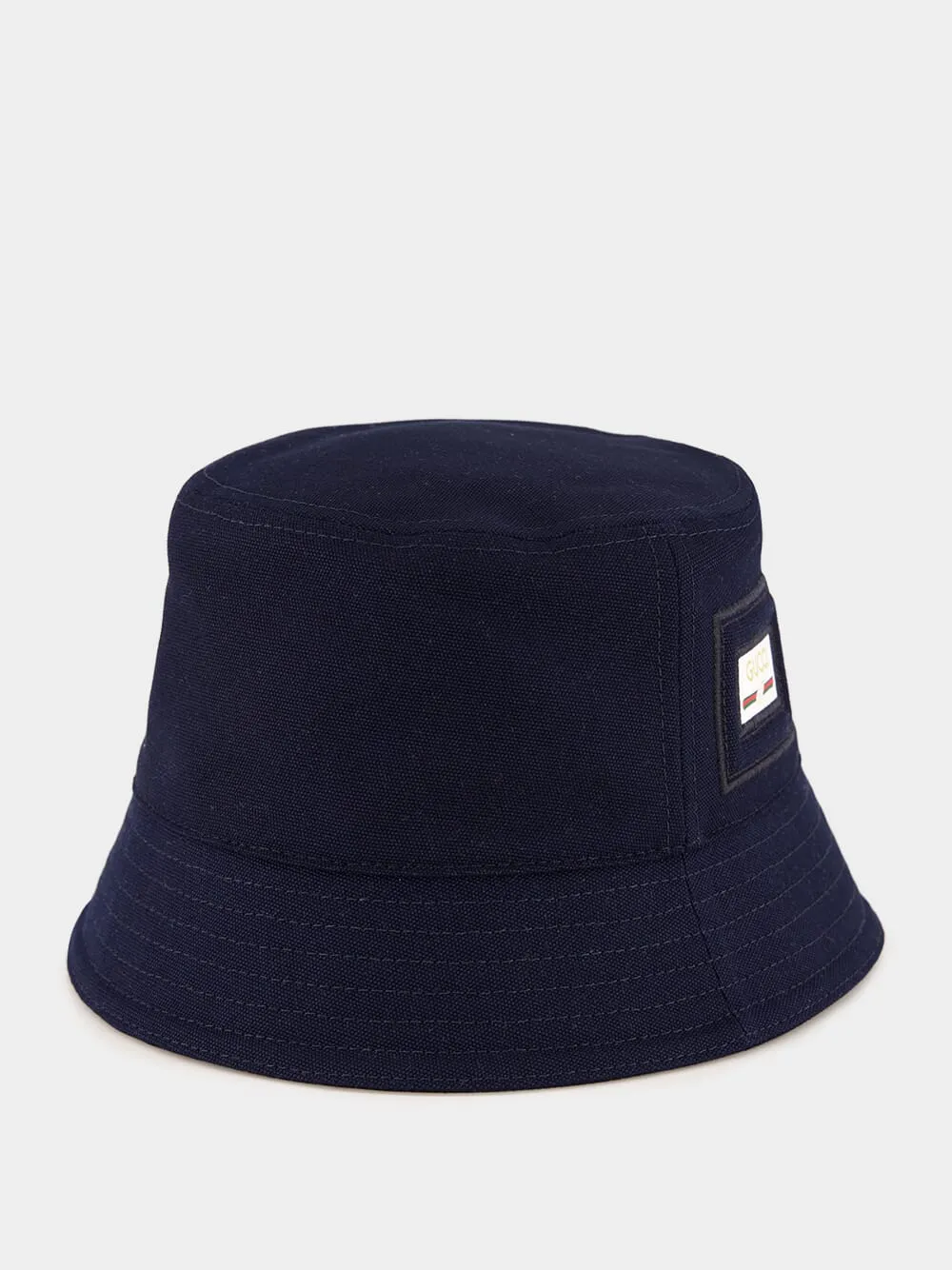 Dark Blue Cotton Canvas Bucket Hat sold by Fashion Clinic product image thumbnail 2