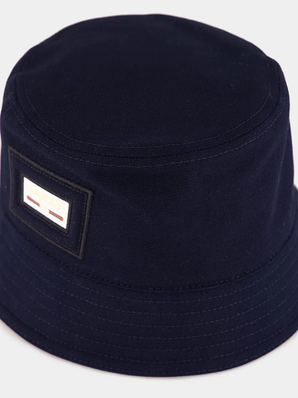 Dark Blue Cotton Canvas Bucket Hat sold by Fashion Clinic product image thumbnail 3