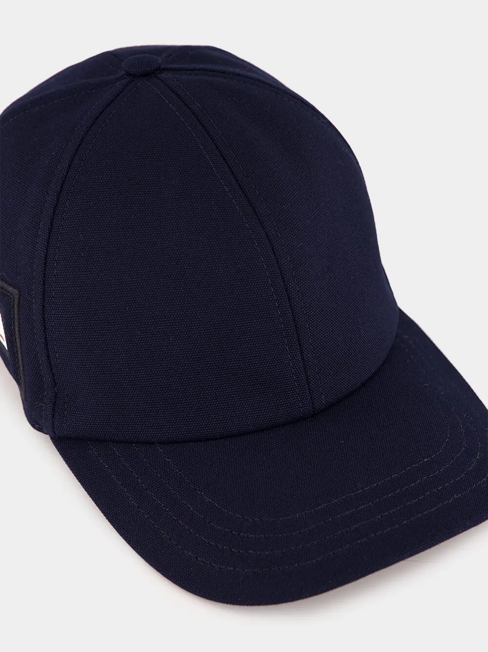 Dark Blue Cotton Canvas Baseball Hat sold by Fashion Clinic product image thumbnail 3