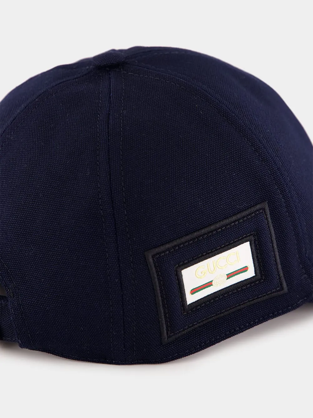 Dark Blue Cotton Canvas Baseball Hat sold by Fashion Clinic product image thumbnail 4
